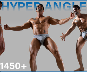Hyper Angle Male Action Reference Pack . 1450+ Images