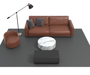 Leather sofa set02