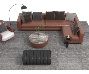 Leather sofa set04