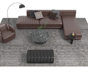 Leather sofa set08