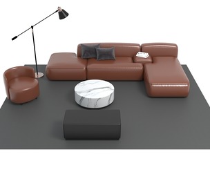 Leather sofa set11
