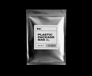 Plastic Package Bag Mockup PSD Template - Zip Lock Pouch