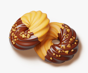 Chocolate Dipped Spritz Cookie