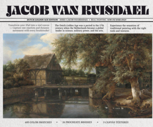 Jacob Van Ruisdael Procreate Kit (Procreate Brushes, Canvas Textures & Color Palettes)