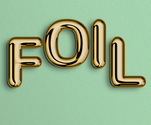 Foil PSD Fully Editable Text Effect. Layer Style PSD Mockup Template