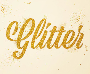 3D Glitter PSD Fully Editable Text Effect. Layer Style PSD Mockup Template