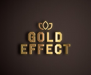 3D Gold Text Effect PSD Fully Editable Text Effect. Layer Style PSD Mockup Template