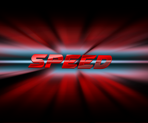 3D Speed PSD Fully Editable Text Effect. Layer Style PSD Mockup Template