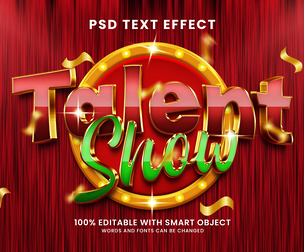 PSD Fully Editable Text Effect. Layer Style PSD Mockup Template