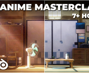 Anime Environment Masterclass - Blender & Substance Painter