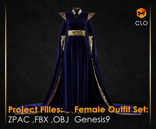 Royal Velvet Gown ( Female )