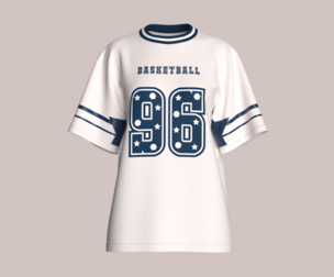 Girls Basketball Tshirt - Mesh V2 | Marvelous / Clo3d / obj / fbx