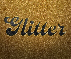 Glitter PSD Fully Editable Text Effect. Layer Style PSD Mockup Template