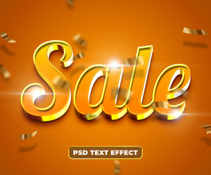 Sale PSD Fully Editable Text Effect. Layer Style PSD Mockup Template