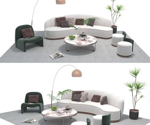 Fabric sofa set 10