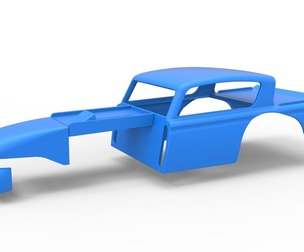 Shell of Vintage Asphalt Modified stock car V7 Scale 1:25