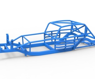 Frame of Vintage Asphalt Modified stock car Scale 1:25