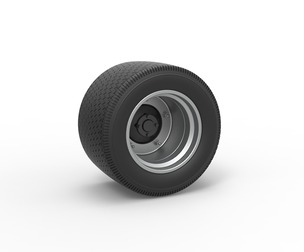 Wheel from Asphalt Modified stock car Version 6 Scale 1:25