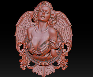Angel Woman Relief – STL File for CNC