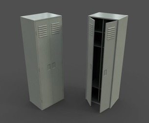 PBR School Gym Locker 09 - Pale Green