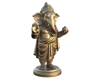 Lord Ganesha Metal Statue