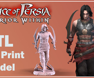 Prince of Persia Warrior within 3D Print model STL