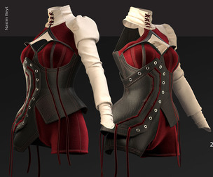 Fantasy Outfit. MD-Clo3D-OBJ-FBX-Blender file