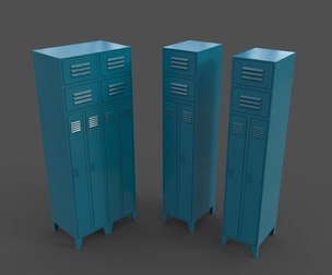 PBR School Gym Locker 10 - Blue Sea