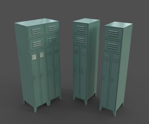 PBR School Gym Locker 10 - Green Light