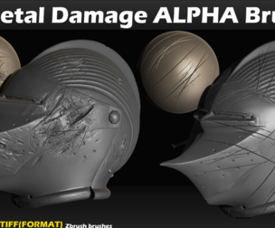 metal damage alpha brush package