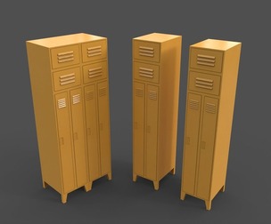 PBR School Gym Locker 10 - Yellow
