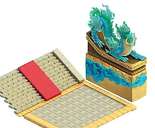 Royal palace in front of the guardian beast