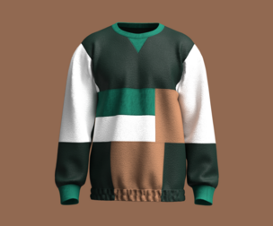 Men Multi Color With Elastic Bottom Sweatshirt | Marvelous / Clo3d / obj / fbx