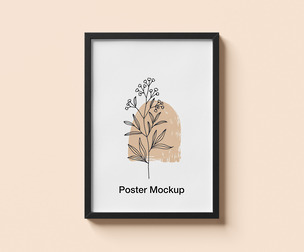 Minimal Poster, Frame Mockup PSD Template