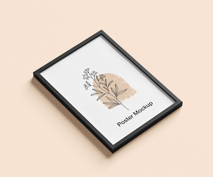 Minimal Poster, Frame Mockup PSD Template