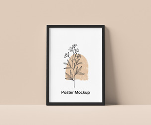Minimal Poster, Frame Mockup PSD Template
