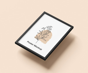 Minimal Poster, Frame Mockup PSD Template