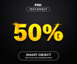 PSD Fully Editable Text Effect. Layer Style PSD Mockup Template