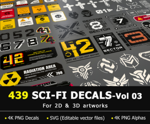 439 Sci-Fi Decals-Vol 03