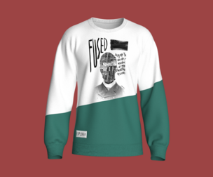 Men Printed Sweatshirt With Patch V2 | Marvelous / Clo3d / obj / fbx