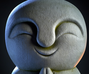 Stone Statue (Japanese) Vol 01 - OBJ - FBX - Unwrap - Texture