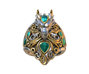 Emerald Dragon Ring