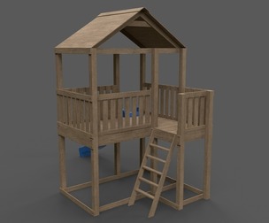 PBR Small Backyard Playground Fort A