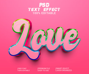 3D Luxury PSD Fully Editable Text Effect. Layer Style PSD Mockup Template