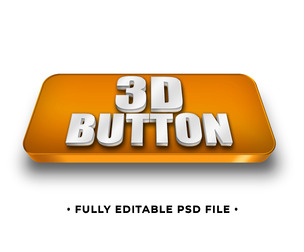 3D Button PSD Fully Editable Text Effect. Layer Style PSD Mockup Template