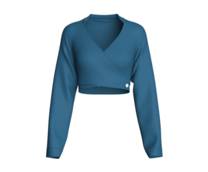 Girls Crop Sweat Blouse - Single Color | Marvelous / Clo3d / obj / fbx
