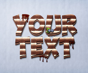 3D Your Text PSD Fully Editable Text Effect. Layer Style PSD Mockup Template
