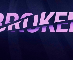 Broken Letters PSD Fully Editable Text Effect. Layer Style PSD Mockup Template