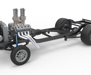 Chassis of Gasser Version 2 Scale 1:25