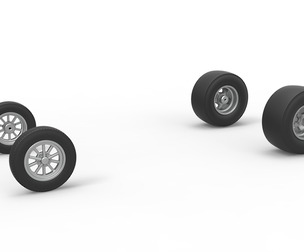 Wheel Set of Gasser Version 2 Scale 1:25